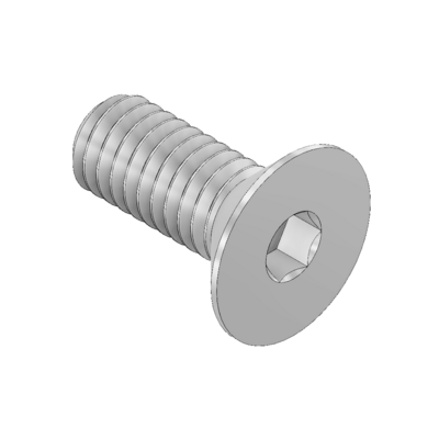 MODULAR SOLUTIONS STAINLESS STEEL FASTENER<br>M8 X 10 FLAT HEAD CAP SCREW - COUNTERSUNK